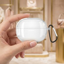 Caseonn Xiaomi Redmi Buds 6 Pro Kılıf Askı Aparatlı Transparan Silikon Şeffaf