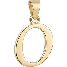 Hakan Mücevherat O Harfi El Yazısı 14 Ayar Kolye Ucu