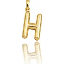 Hakan Mücevherat H Harfi Balon Model 14 Ayar Kolye Ucu
