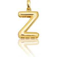 Hakan Mücevherat Z Harfi Balon Model 14 Ayar Kolye Ucu