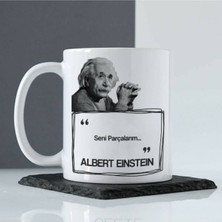 Hediyara Özel - Einstein Esprili Kupa Bardak Komik Söz- Makinede Yıkanabilir
