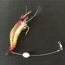 Özbience Parlak Kırmızı Silikon Yapay Fosforlu Shrimp Karides Balık Yemi