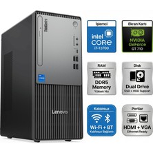 Lenovo Thinkcentre Neo 50T Gen 5 I7-13700 64GB 1tb SSD 4 GB GT710 W11P Masaüstü Bilgisayar 12UB000LTR 051