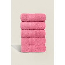 Ellaline 5'li El Havlusu Seti %100 Pamuk Sertifikalı, El / Yüz / Banyo / Mutfak Havlusu 50X80CM - Gül Kurusu