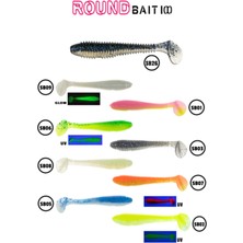 Özbience 100MM Round Bait Silikon Balık Yemi, Dayanıklı ve Esnek Döküm Malzeme