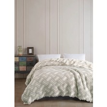 Orbit %100 Pamuk Dolgulu Müslin Yatak Örtüsü - Çift Kişilik 230X250 - Yumuşak Dokulu 4 Mevsim Pike & Koltuk Şalı