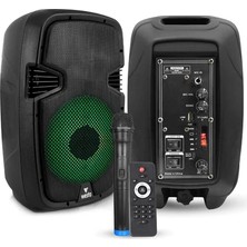 Westa WAP-8053E Portatif Ses Sistemi Telsiz Mikrofonlu, Tekerlekli Taşınabilir Hoparlör (Kablosuz El Mikrofonlu)