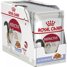Delixa Royal Canin Instinctive Jelly Pouch Yaş Kedi Maması, 85 gr x 12 Adet