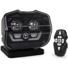 Labarka Uzaktan Kumandalı LED Projektör 12/24V 60W Siyah – Uzun Menzilli