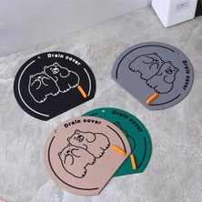 Delixa Banyo ve Mutfak Lavabo Koku Önleyici Gider Koruyucu Silikon Sızdırmaz Ped 1 Adet Kahverengi