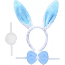 Judge Tavşan Kostüm Seti Taç Papyon Ponpon Kuyruk