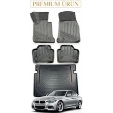 Black Gold Bmw F30 2011-2019  Uyumlu 3D Oto Paspas ve Bagaj Havuzu Set Premium
