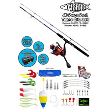 Özbience 40 Parça Profesyonel Tekne Olta Seti - 1.50MT/3+1BB, Dayanıklı ve Çok Amaçlı