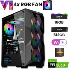 İzoly Lawyer Ryzen 5 5500 16GB 512 M.2 NVME RTX 3050 8GB  Oyuncu Oem Seti