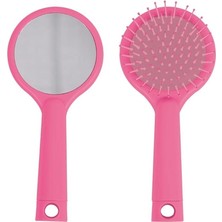 Delixa Saç Fırçası Aynalı Pembe -27