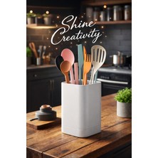 Shine Creativity Tezgah Üstü Kaşıklık Kepçelik Mutfak Organizeri 15CM