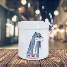 Hediyara Mood Küllük Yorgun Bugs Bunny Baskılı Kül Tablası K-155