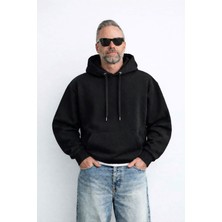 Ohepmoda Içi Polarlı Kapşonlu Erkek Sweatshirt Hoodie