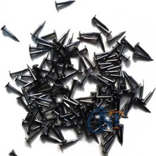 Marsilyan Klips, Menteşe, Ayağı Çivisi 7mm Çelik - Siyah 100GR