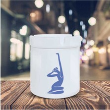 Hediyara Silüet Küllük Estetik Duruşlu Kadın Baskılı Kül Tablası KL-194