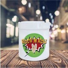 Hediyara Rock'n Roll Küllük Pop Art Baskılı Kül Tablası K-104