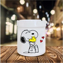 Hediyara Snoopy Dog Baskılı Seramik Kokusuz Küllük Hediyelik Ne Hediye Alınır