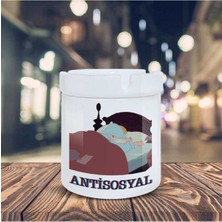 Hediyara Antisosyal Küllük Uyuyan Prenses Baskılı Kül Tablası K-62