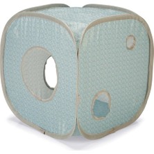 Delixa Kitten Kubiko, Kedi Evi, Mavi, 35X35X35 cm