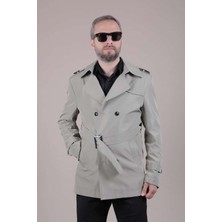 Ohepmoda Slim Fit Kemerli Erkek Trençkot