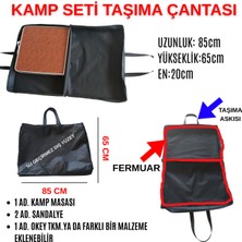 Özbience Su Geçirmez Kamp Seti Taşıma Çantası, Dayıklı ve Fermuarlı, 85X65X20 cm