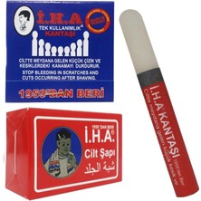 Delixa Iha Cilt Şapı ve Kan Taşı Seti, 70 gr Cilt Şapı, 1 Kalem Kan Taşı, 20'li Kullan-At Kan Taşı