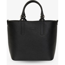 Morise Elia Hakiki Deri Kadın Askılı El ve Omuz Çantası Siyah