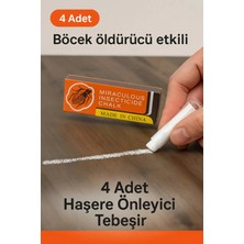 Akıllı Durak 4 Adet Haşere Tebeşiri - Böcek Önleyici Tebeşir - Etkili Hamam Böceği ve Karınca Kovucu (491)