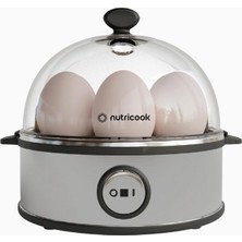 Nutricook 7 Yumurtalı Elektrikli Yumurta Pişirme Makinesi, Gümüş