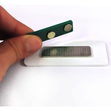 Delixa Mıknatıslı Isimlik Yaka Isimliği Mıknatısı Yeşil 3 Mıknatıslı 5 Adet