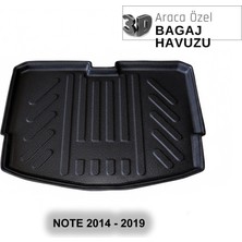 Elorcar Nıssan Note   2014 - 2019 3D Bagaj Havuzu