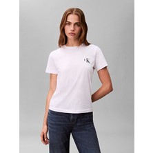 Calvin Klein Kadın Logolu 2'li T-Shirt
