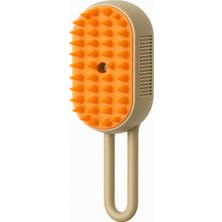 Delixa Buharlı Kedi Fırçası – 3'ü 1 Arada Tüy Temizleyici, Masaj ve Tırmık – USB Şarjlı, Su Hazneli, Kısa V