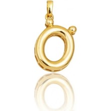 Hakan Mücevherat Ö Harfi Balon Model Kolye Ucu  14 Ayar