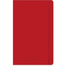 Delixa Keskin Color 9X14 80 Yaprak Çizgili Ciltli Premier Defter - Kırmızı