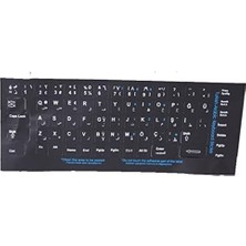 Delixa Addison 300168 Arapça Q Siyah Klavye Stiker