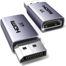 Ugreen 4K Displayport 1.2 Male To HDMI 1.4 Female 2-Paket Dönüştürücü Adaptör, 55935