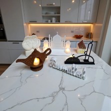 Dekorasyon Bahçesi Ramazan Mubarak LED Mumlu Dekoratif Masaüstü Süs Seti | Ramazan & Iftar Dekoru