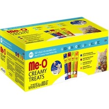 Delixa Me-O Harika Mix 4 Çeşit Kedi Krema Ödülü 25X4X 15 gr