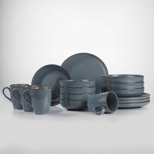 Delixa Kütahya Porselen 4 Kişilik 16 Parça Yemek Takımı 730P01 Mavi