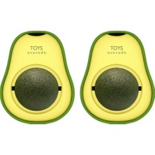 Delixa Avokado Kedi Nanesi Oyuncağı – Yapışkanlı Catnip Topu ile Kediler Için Çiğneme ve Stres Azaltıcı Oyu