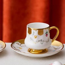 Acar HXF-06806 Osiris Beyaz 6lı Kahve Fincanı Takımı