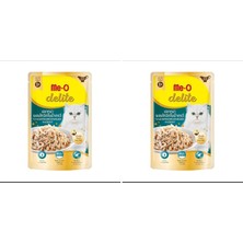 Delixa Me-O Delite Ton Balıklı Tavuklu Soslu, 70 gr 2li Paket