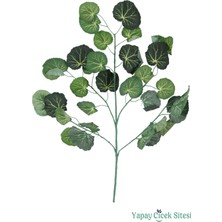 Yapay Çiçek Sitesi Yapay Aspen Ağacı Dalı 65 cm 12 Adet Yeşil