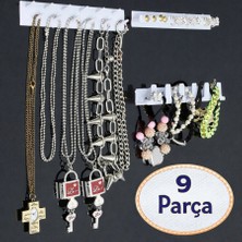 Neler Geldi Neler Bling Eez Takı Askısı 9 Parça Takı Aksesuar Düzenleyici Kolye Küpe Yüzük Takı Organizer